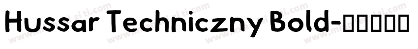 Hussar Techniczny Bold字体转换